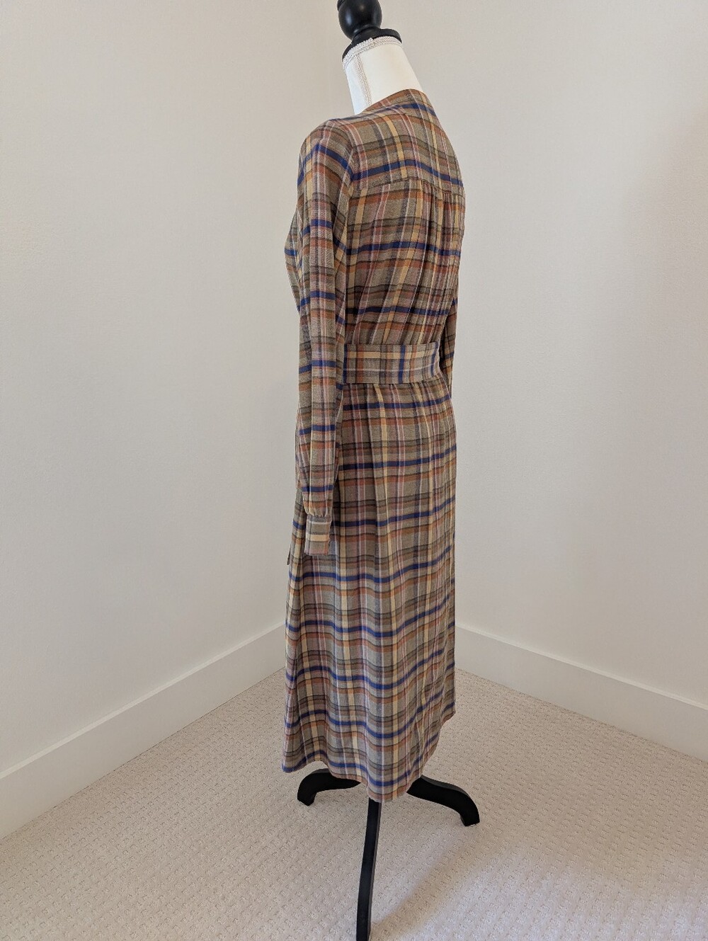Sézane Alix Dress, Folk Check Plaid, Size 38 / US 6 - Picture 5 of 7